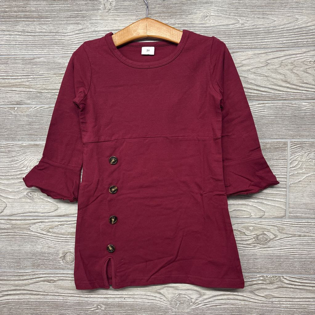 NEW LS Dress Buttons 3y