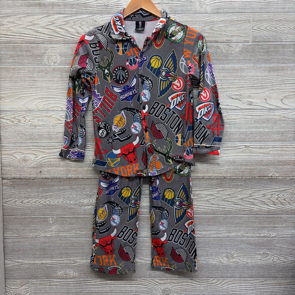 2 Pc Fleece Button Up Pj NBA Teams 10