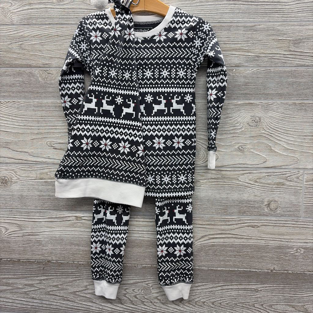 Organic 2 Pc Pj & Hat Nordic Print 4t