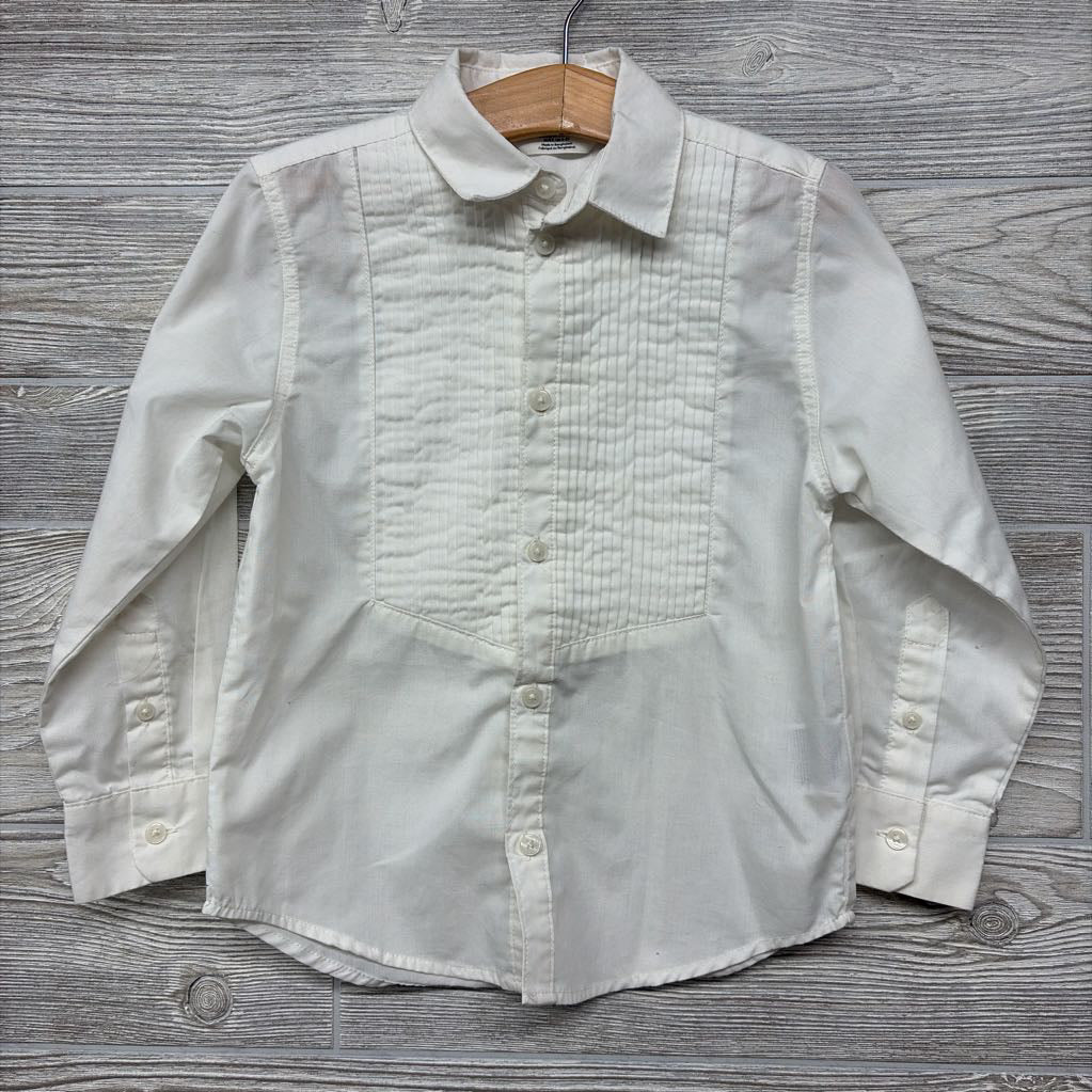 LS Pleated Button Up Shirt 5t