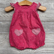 Flutter Sleeve Romper Dots Stripes e3m