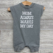 Shorty Romper Mom Always Makes My Day 0-3m