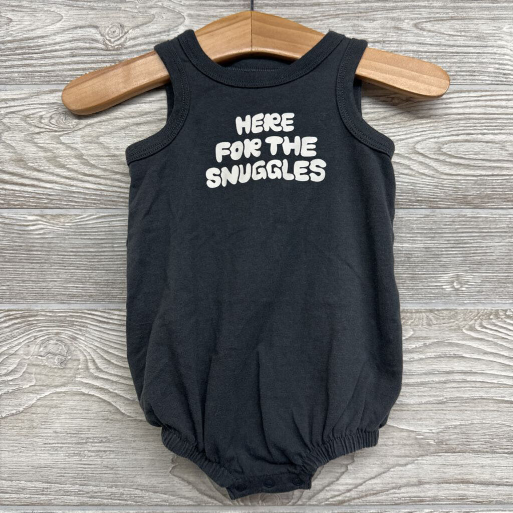 Tank Romper Here For The Snuggles 0-3m
