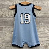 Mesh Tank Romper Logo 6m