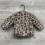 Faux Fur Lined Winter Coat Animal Print 12M