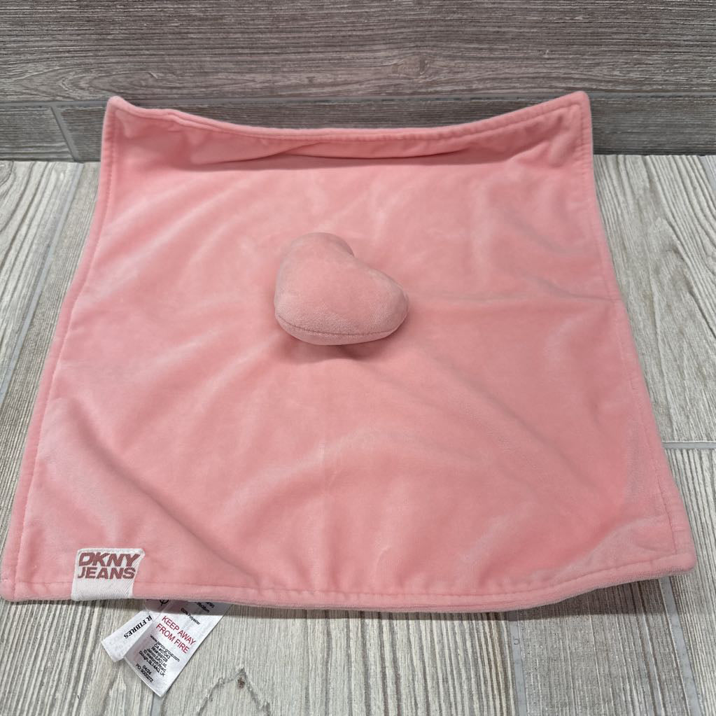Velour Plush Heart Security Blanket