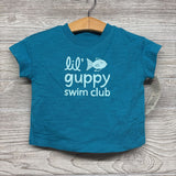 NEW Shirt & Shorts Lil' Guppy Swim Club 6-9m