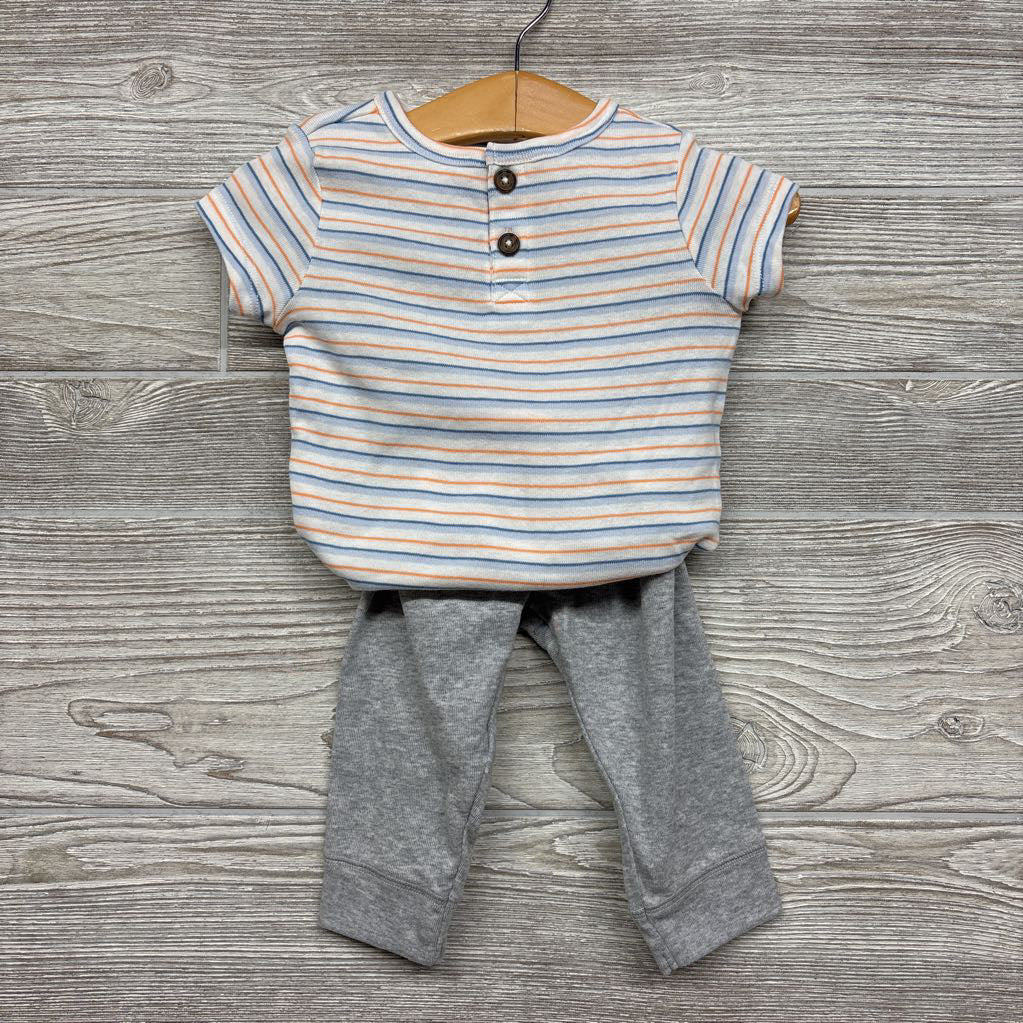 NEW Henley Bodysuit, Bodysuit & Pants Crabs Stripes 6m