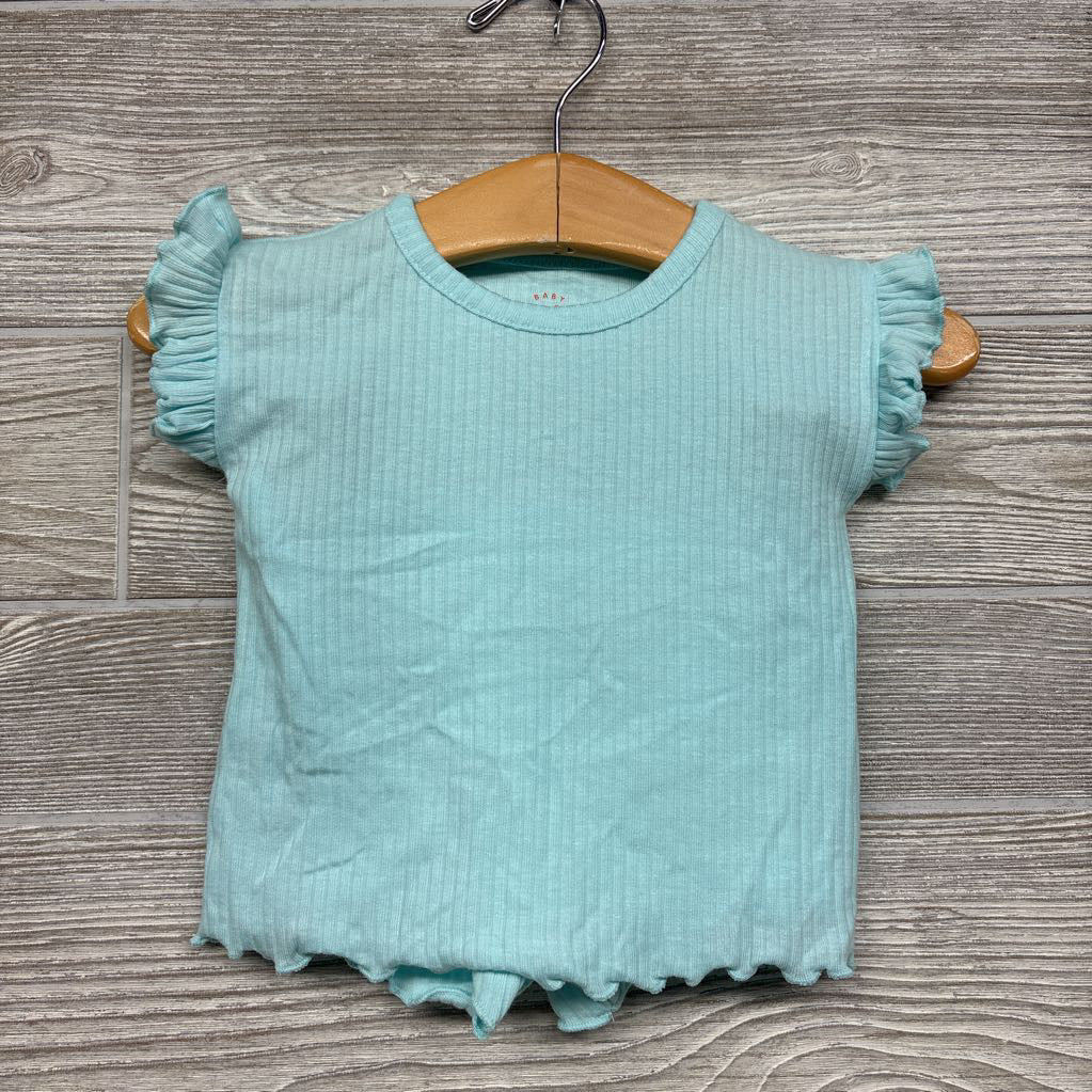 NEW Ribbed Shirt & Shorts 0-3m