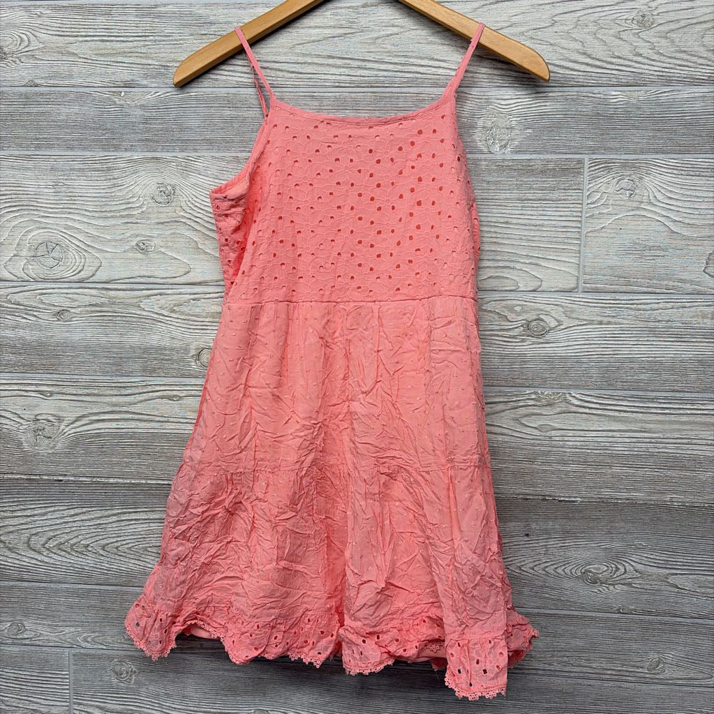 NEW Tank Eyelet Dress Lace Trim 10-12
