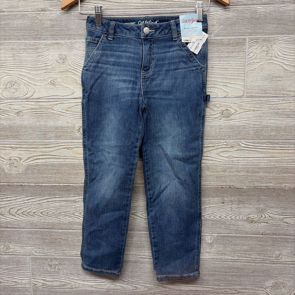 NEW High Rise Ankle Straight Jeans 8