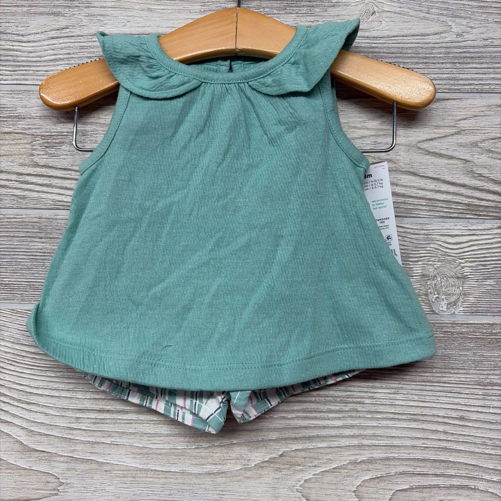 NEW Textured Shirt & Shorts Stripes 3m