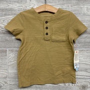 NEW Textured Henley Shirt Chest Pocket 2t
