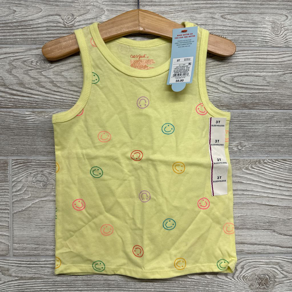 NEW Tank Top Smiley Faces 3t