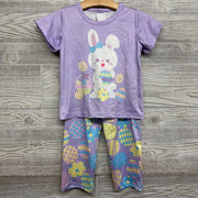 Shirt & Flare Pants Rabbits & Eggs 3-4