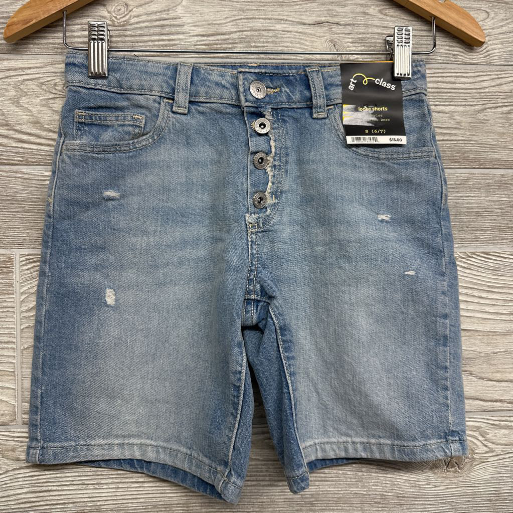 NEW Loose Denim Shorts Mid Rise 6