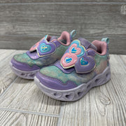 Glitter Light Up Velcro Shoes 5c