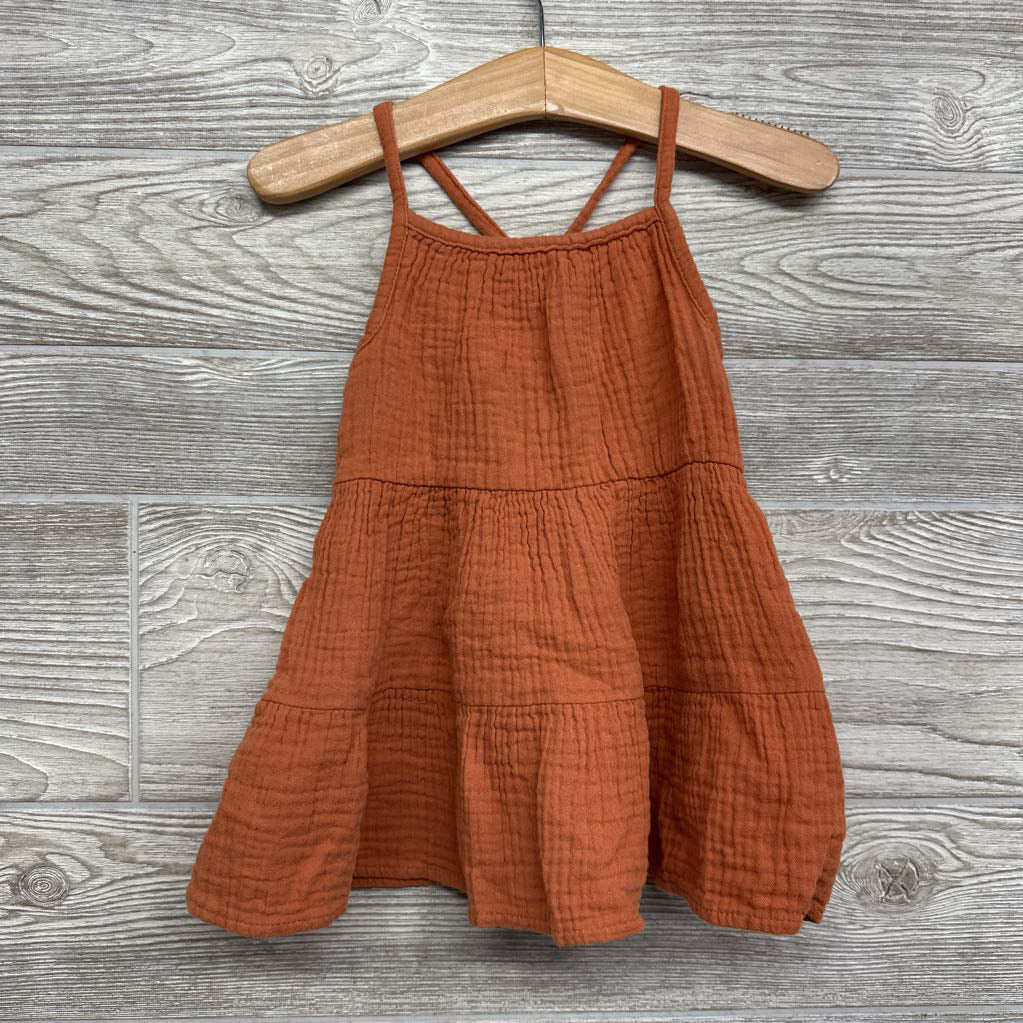 Gauze Tank Tiered Dress 12m