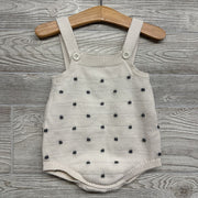 Knit Romper Dots 12m