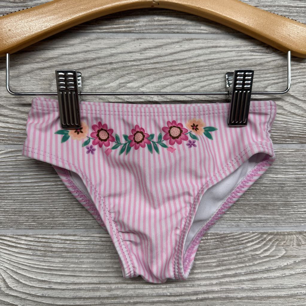 2 Pc Swimsuit Stripes Flowers 18M