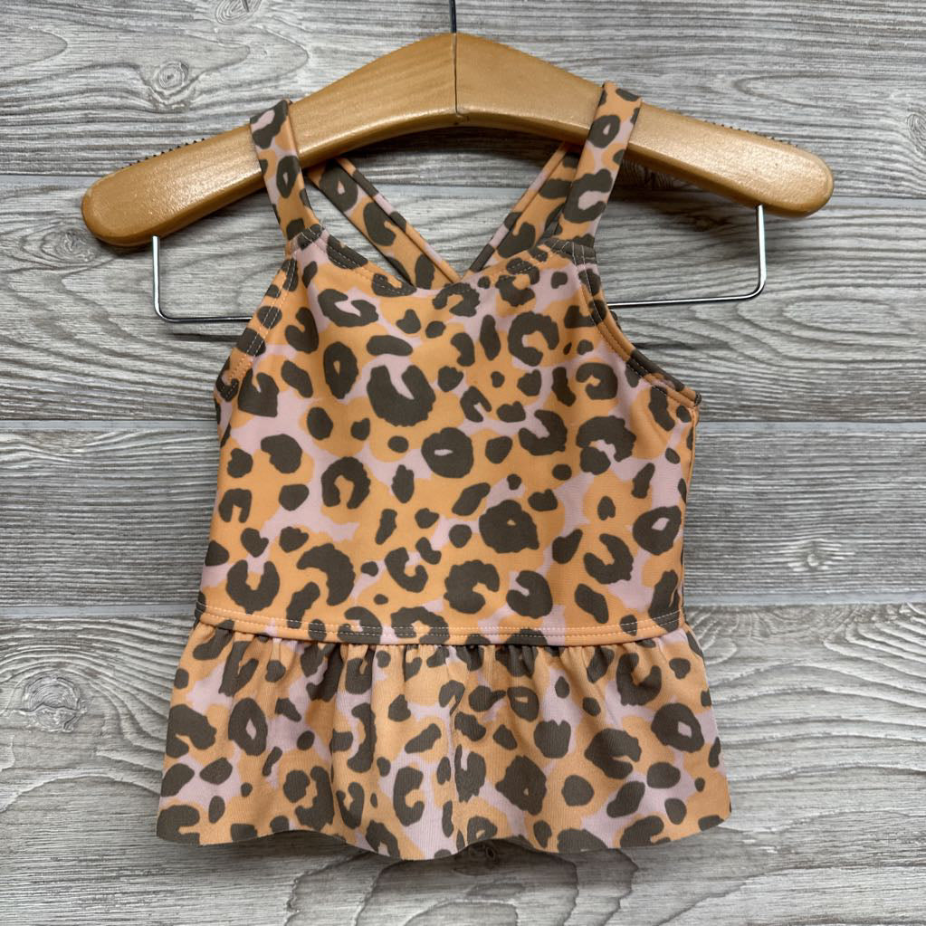 Animal Print 2Pc Swimsuit Ruffle 18M