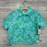 NEW Muslin SS Button Up Shirt Flowers 8