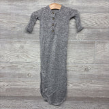 LS Knotted Gown W/ Booties & Hat nb