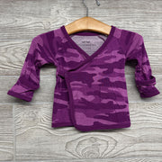 LS Side Snap Bamboo Shirt Camo 0-3m