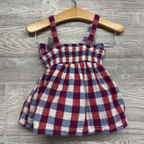 Muslin Smocked Dress & Bloomers Gingham 2t
