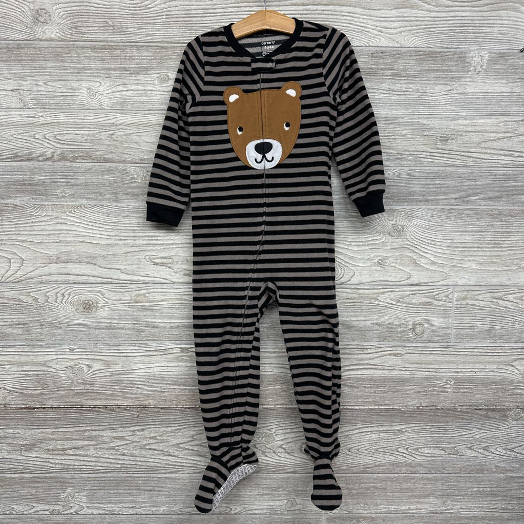 Blanket Sleeper Stripes Bear 4t