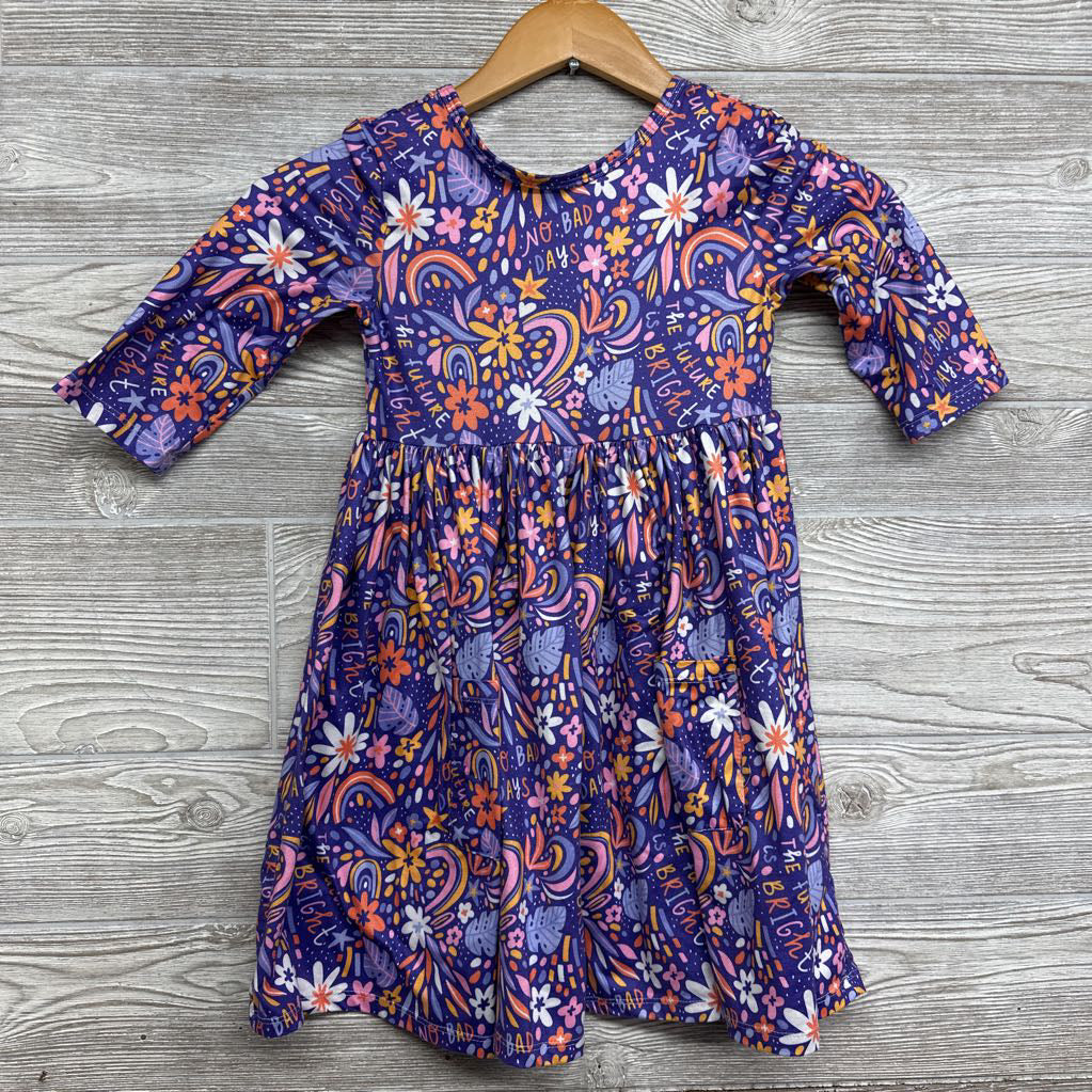 LS Dress The Future Is Bright Flowers 5-6