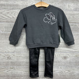 NEW Crewneck Minnie Mouse & Faux Leather Pants 24M