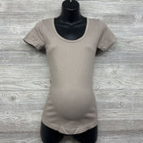 Ribbed Scoop Neck Shirt Small
