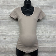 Ribbed Scoop Neck Shirt Small