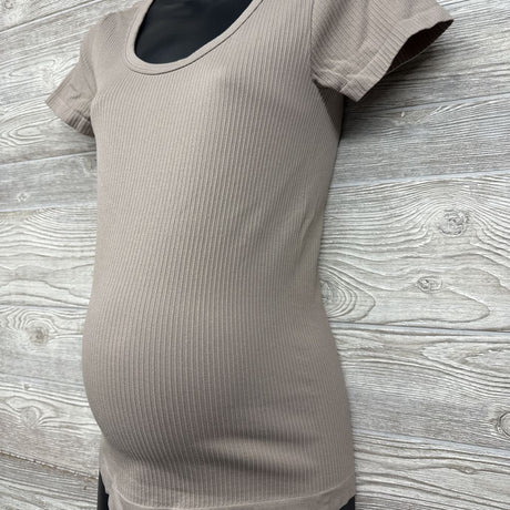 Ribbed Scoop Neck Shirt Small