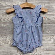 NEW Romper Stripes & Ruffles 0-3M