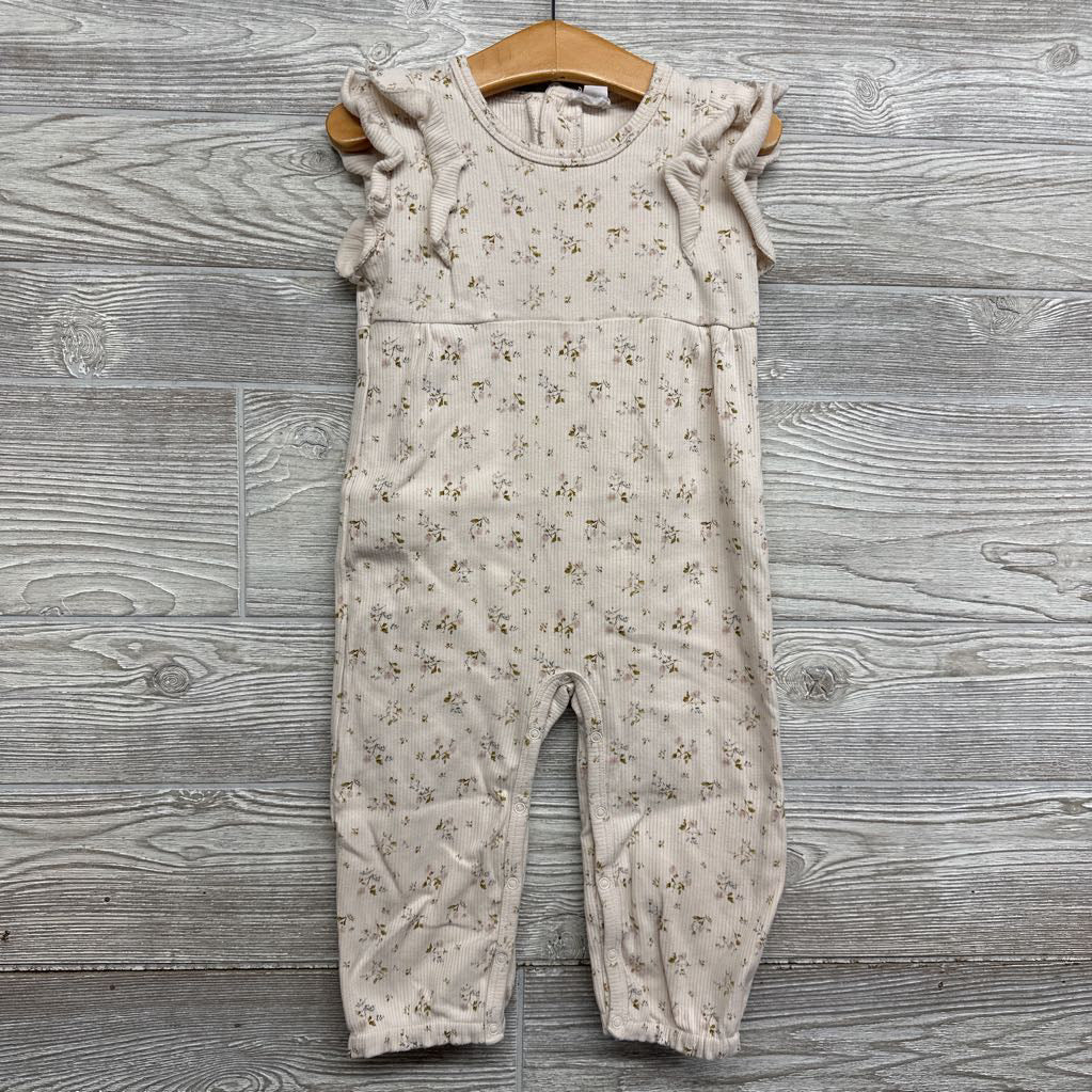 Ribbed Sophie Jumpsuit Flowers 3t