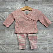 Organic Side Snap Bodysuit Moon, Sun & Pants Stripes 0-3