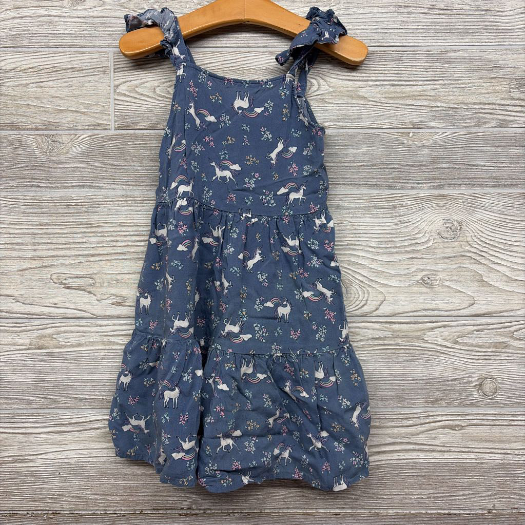 Tank Unicorn Dress Flowers Rainbows 5t