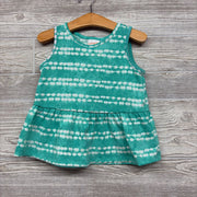 Textured Peplum Tank Top Stripes 4t