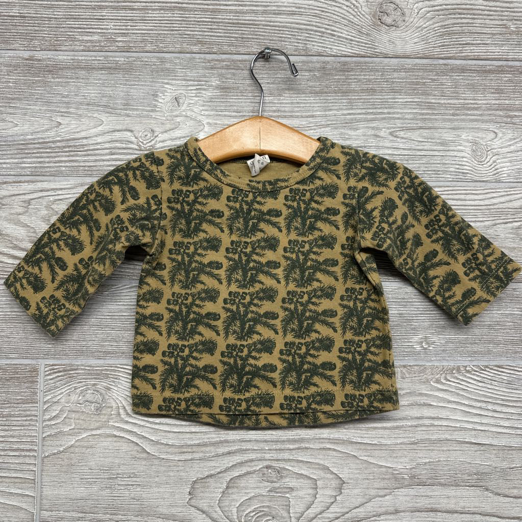 LS Shirt Flowers 6-12m