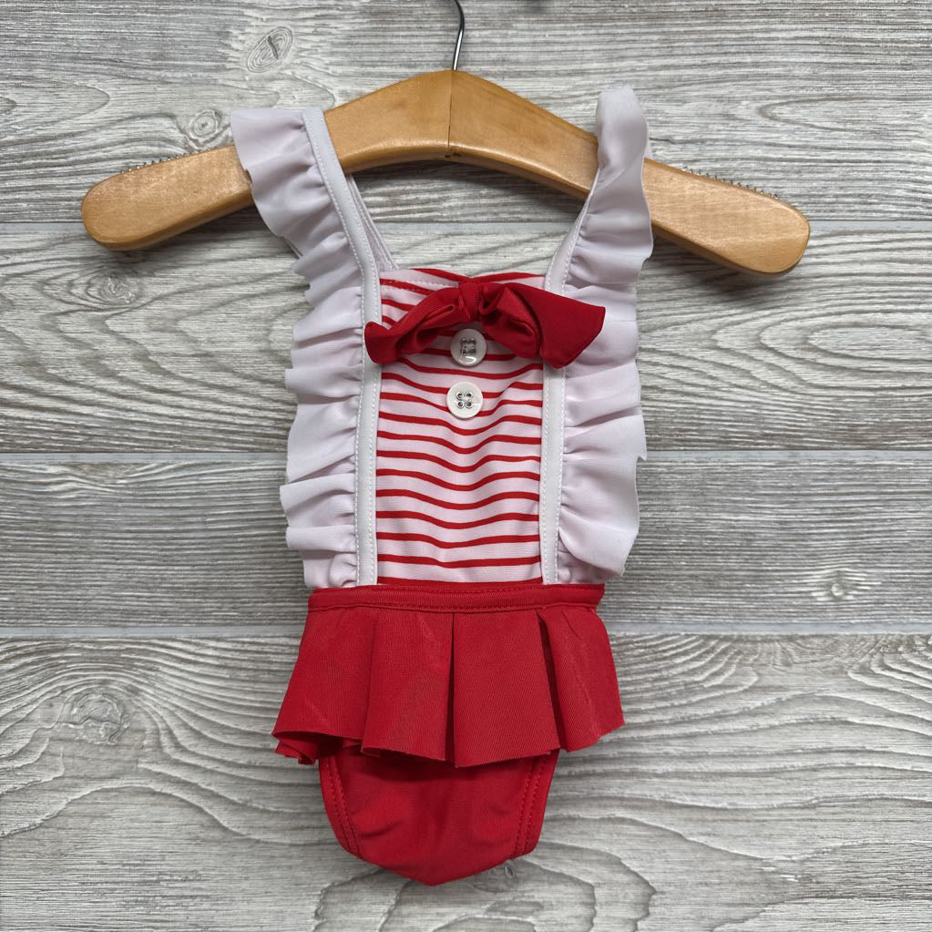 Ruffle Swimsuit Stripes 3M