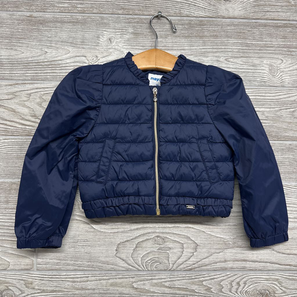 Puffer Jacket Ruffle Collar 18M