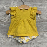 Flutter Sleeve Shirt & Pineapple Shorts 3M