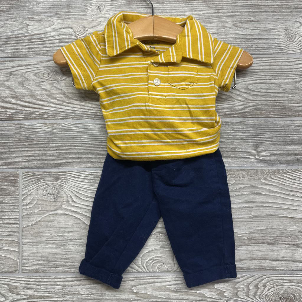 Polo Shirt Stripes & Knit Pants 3M
