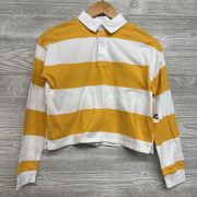 NEW Crop Polo Shirt Stripes 10