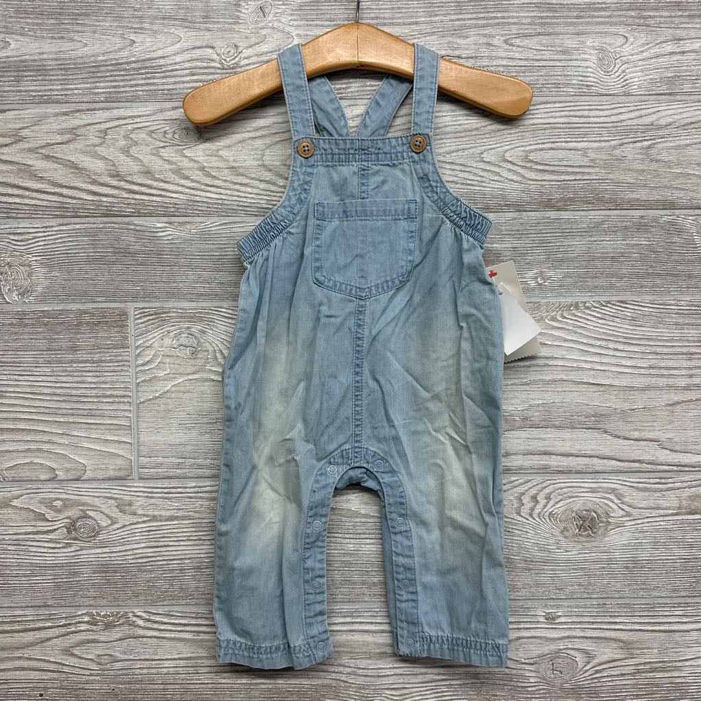 NEW Light Wash Overalls 3-6m