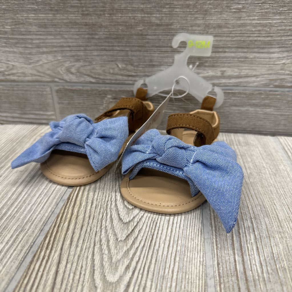 NEW Soft Sole Sandals Chambray Bow 3c