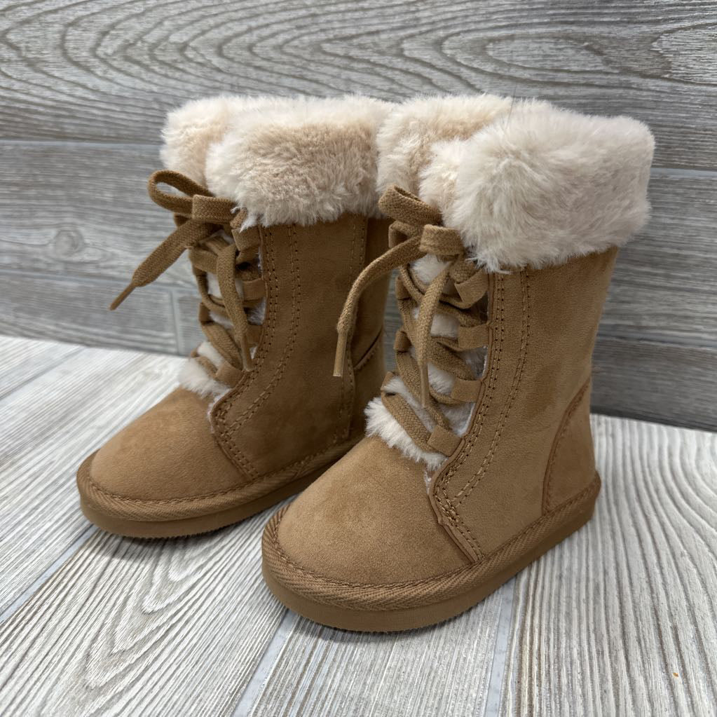 Lace Up Faux Fur Lined Boots 6c