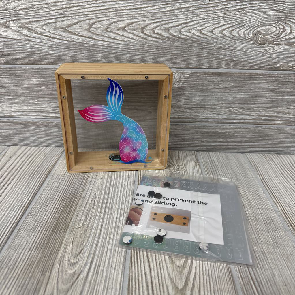 Wooden Mermaid Tail Piggy Bank